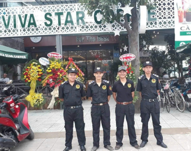 Bảo vệ mục tiêu quán cà phê